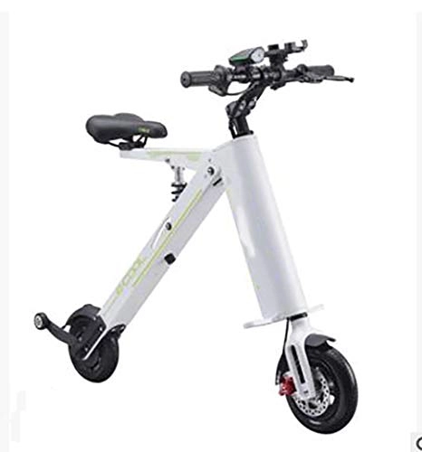 Electric Bike : TX Folding electric bicycle portable 2 wheels of 18 inch 36V 14.5 kg, USB phone recharge support, white