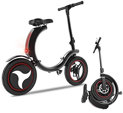 Electric Bike : TX Mini-Sized Electric Bike Foldable Lightweight Electric Bicycle Travel Assistance Disc Brake
