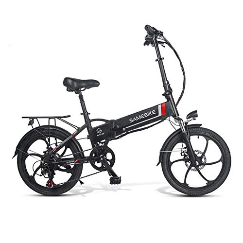 Electric Bike : TypeBuilt Electric Bike 20" Wheel, Folding Electric Bike with Removable 10.4AH Lithium Battery, Aluminum / Carbon Steel Ebike with 20 Inch Wheels And 350W Hub Motor, Electric Bicycle, Black