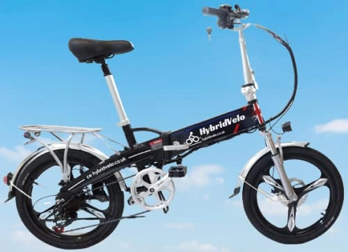 Electric Bike : UK TradeMark HybridVelo Ebike *Panasonic Battery Folding Aluminium Frame