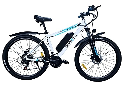 Electric Bike : Unison Global Electric bike 27.5 inch wheel, 17 inch frame, 36v10Ah Battery, powerful motor, easy to ride (Grey and Orange)