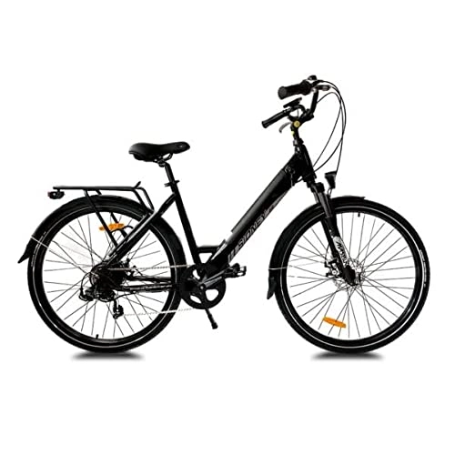 Electric Bike : URBANBIKER Electric City Bike SYDNEY, 36V 13Ah 468Wh battery, Black
