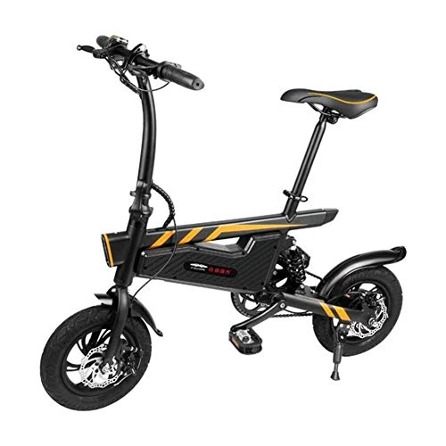 Electric Bike : Urcar Electric Bike for Adult, E-Bike Electric Bicycle with LED Headlight, Aluminum Alloy 250W Motor 36V IP54 Waterproof Lightweight Foldable Bicycle with Disc Brake, up to 25 km / h