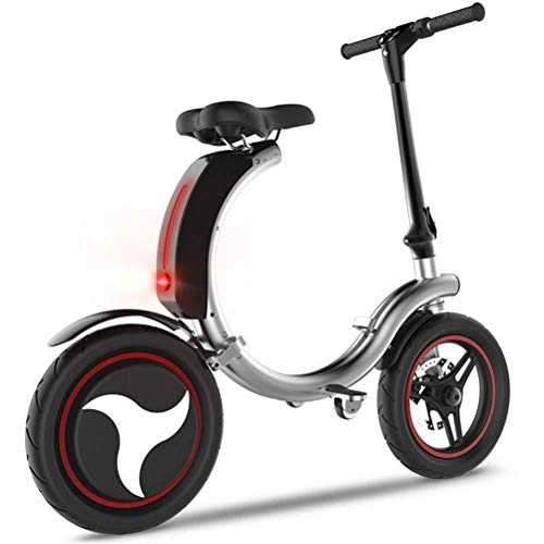 Electric Bike : VANYA Mini Folding Electric Bicycle 350W Motor Adult Boost Bicycle Portable Charge Lithium-Ion Battery with LED Display