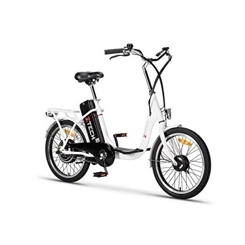 Electric Bike : VELECO Electric Bike ZT-07 CAMP 25km / h 16mph 250W City Bike (White)