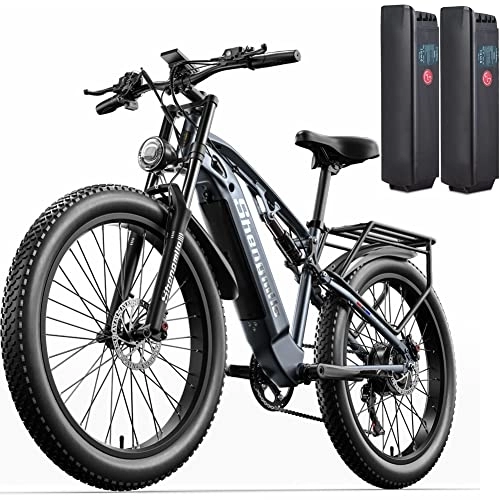 Electric Bike : Vikzche Q mx05 electric bike ba fang motor 15 ah l g cells battery electric bicycle for aldut men and women (Add an extra battery)