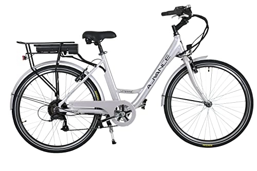 Electric Bike : Vitesse Unisex's Advance Electric Bike, Silver, Unisize