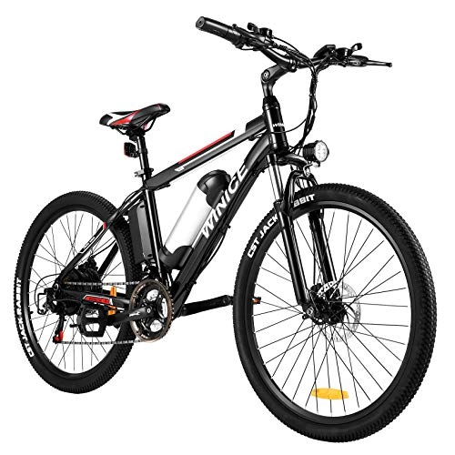 Electric Bike : Vivi Electric Bike 26" Electric Mountain Bike, 250W Ebike for Adults Electric Bicycle / Electric Commuter Bike with Removable 8Ah Lithium-Ion Battery, Shimano 21 Speed