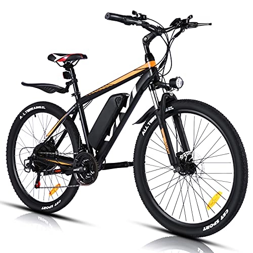 Electric Bike : VIVI Electric Bike Electric Mountain Bike 26 Inch Ebikes for Adults, 350W Motor, 36V / 10.4Ah Battery, 3 Electric Modes and 21 Speed Gears, Unlimited Speed Up to 20MPH, Pedal Assist Mode