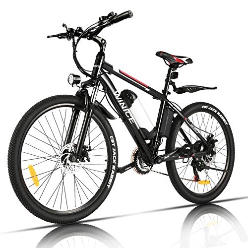 Electric Bike : Vivi Electric Bike For Adults 26" Mountain Bike with 350W Motor, Removable 36V / 8Ah Battery / 21-Speed Gears / 15.6 Mph / Recharge Mileage Up to 25 mile, Adjustable Height
