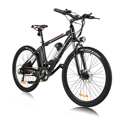 Electric Bike : Vivi Electric Bike for adults Mountain E-bike, 350W Bike Electric 26", 36V / 8 AH Battery, 21 Speeds