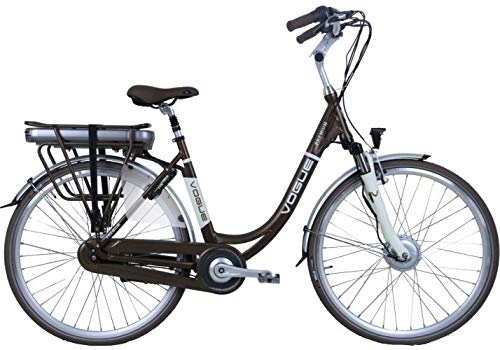 Electric Bike : Vogue Premium 28 Inch 53 cm Woman 7SP Roller brakes Brown