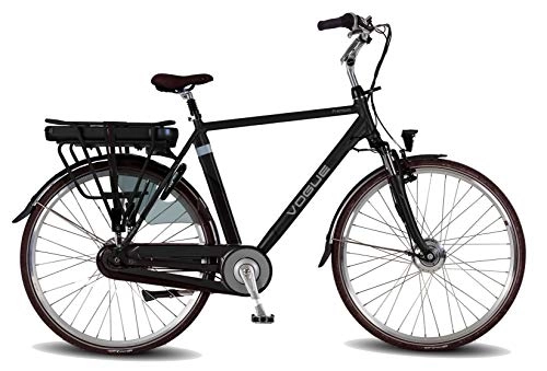 Electric Bike : Vogue Premium 28 Inch 54 cm Men 7SP Roller brakes Black