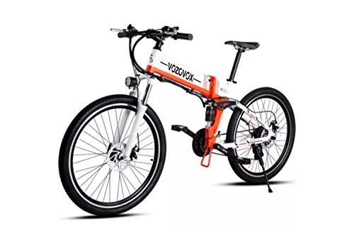 Electric Bike : VOZCVOX 26" Electric Bike Adults, 350W Ebike with 48V 10.4Ah Removable Lithium-ion Battery, Lightweight Suspension Fork M80
