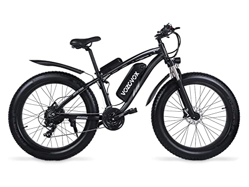 Electric Bike : VOZCVOX Electric Bike, Electric Bikes For Adults, E Bikes For Men, 48V17AH Removable Lithium-ion Battery E bike