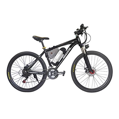 Electric Bike : W&TT 26 inch Electric Mountain Bike 36V 250W Dual Disc Brakes E-bike Citybike 7 Speeds Commuter Bicycle with LED 5-speed Smart Meter and Suspension Shock Absorber Fork