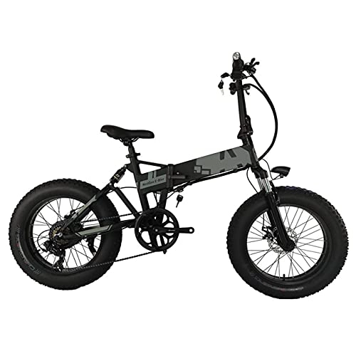 Electric Bike : WAFFZ Ebike Folding 20 Inch Electric Bike Fat Tire With 48V 10AH / 14AH Removable Brake Electric Bicycle (Color : Bike extra a battery, Size : 36V 10AH)