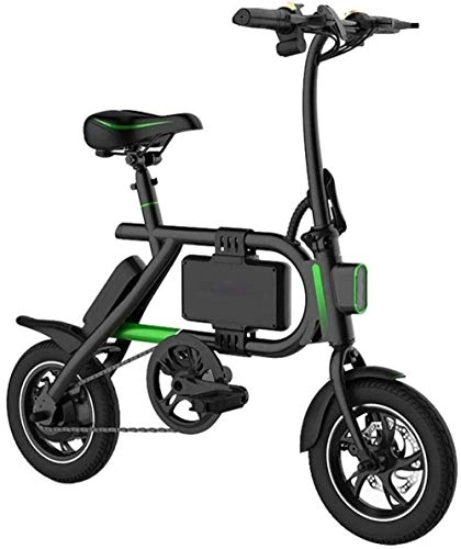 Electric Bike : WANGCAI Mini Pedal Electric Car Electric Bike, with LED Lighting Travel Pedal Small Battery Car Aluminum Alloy Frame Two-Wheel for Adult Outdoors