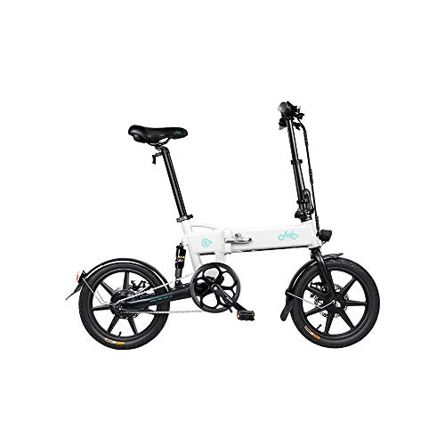 Electric Bike : WANGXL Electric Bicycle 16 Inch Aluminum Alloy Folding Electric Bicycle 250w 36v7.8a Battery Electric Mountain Bike With Mobile Phone Stand