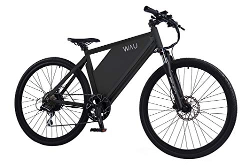 Electric Bike : WAU X Electric Mountain Bike | (Jet Grey, 40 Mile Range)