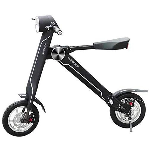 Electric Bike : Weebot Alpha Unisex Adult Folding Electric Bike, Black