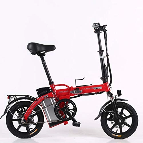 Electric Bike : Wgw Folding Electric Bike, City Bicycle 250W Speed Up To 30Km / H Aluminum Alloy Frame Travel Pedal Small Battery Car Unisex