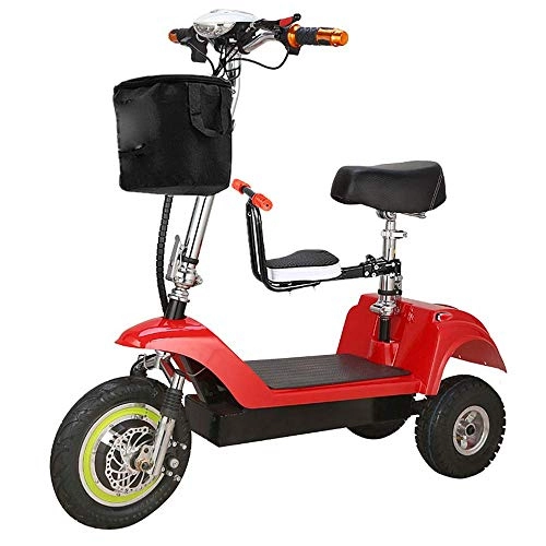 Electric Bike : Wgw Folding Mini Electric Tricycle, 48V Lithium Battery Control Bicycle, Ladies Pick Up Children Folding Electric Car (Can Withstand 150KG), A