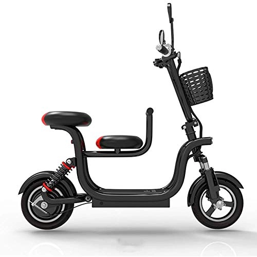 Electric Bike : Wgw Mini Electric Bicycle, 48V Lithium Battery Control Bicycle, Folding Portable Battery Car Expand The Battery Anti-Skid Anti-Vibration Tires, B, 70KM