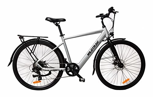 Electric Bike : Wildtrak Cotswold 700C Electric bike, 36V 9.00AH, Integrated Lithium battery, Shimano 7 speed gears, Electric Trekking and Commute bike for adults