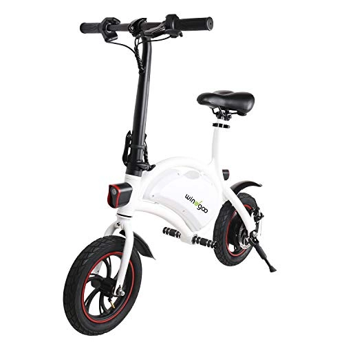 Electric Bike : Windgoo Electric Bike Foldable, 12 inch wheel E-bike, Battery 36V 6Ah, Motor 350W, Max Speed 20km / h, Distance 20km, Disc Brake, with Cruise Mode