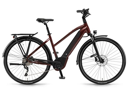 Electric Bike : Winora Bike Sinus i10 Unisex Cruise 500 Wh 28 Inch 10-V Red Size 44 2018 (City Bike Electricity) / E-Bike Sinus i10 Unisex Cruise 500 Wh 28 Inch 10-s Red Size 44 2018 (Electric City Bike)