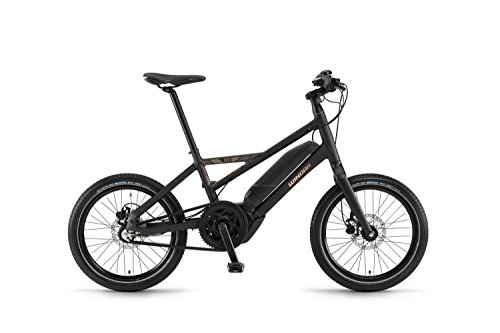 Electric Bike : Winora Radius Plain 400Wh Urban eBike Electric Bicycle / 20R 2017, Schwarz matt / Kupfer