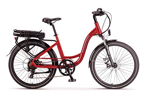 Electric Bike : Wisper 705 Electric Step-Through Bike 375Wh Battery Red