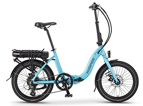 Electric Bike : Wisper 806 SE Folding 36V Electric Bike (Blue, 10.4Ah)