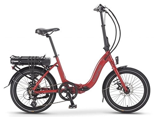 Electric Bike : Wisper 806 SE Folding 36V Electric Bike (Red, 16Ah)