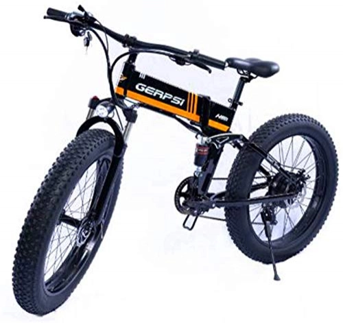 Electric Bike : WJSWD Electric Snow Bike, 26'' Electric Mountain Bike 36V 350W 10Ah Removable Large Capacity Lithium-Ion Battery Dual Disc Brakes Load Capacity 100 Kg Lithium Battery Beach Cruiser for Adults
