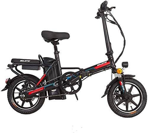 Electric Bike : WJSWD Electric Snow Bike, Electric Bike for Adults, Folding e Bikes with Removable Large Capacity Lithium-Ion Battery (48V 350W 8Ah) Load Capacity 120kg Lithium Battery Beach Cruiser for Adults