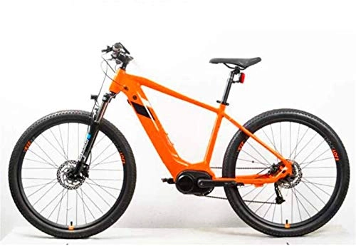 Electric Bike : WJSWD Electric Snow Bike, Electric Bikes, 36V14A aluminum alloy Bicycle 250W Double Disc Brake Bikes Adult Sports Outdoor Lithium Battery Beach Cruiser for Adults (Color : Orange)