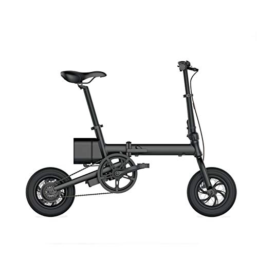 Electric Bike : WM 12 Inch Ultra Light Steel Frame Electric Bike 36v6ah Lithium Battery City Folding Mini Electric Bike Suitable For Teenagers Men And Ladies