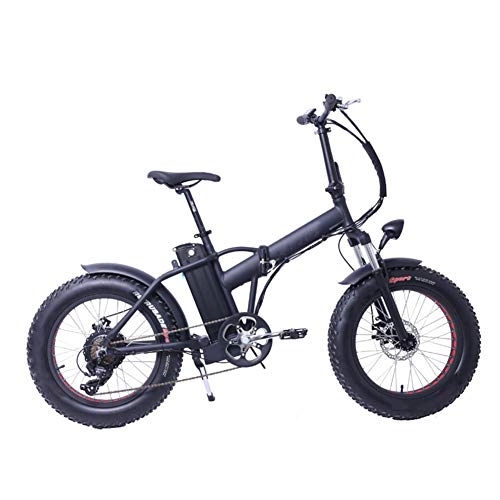 Electric Bike : WM 20-inch Variable Speed Folding Bike 500w Snow Beach Mountain 6-speed Electric Bike Suitable For Young Men And Women