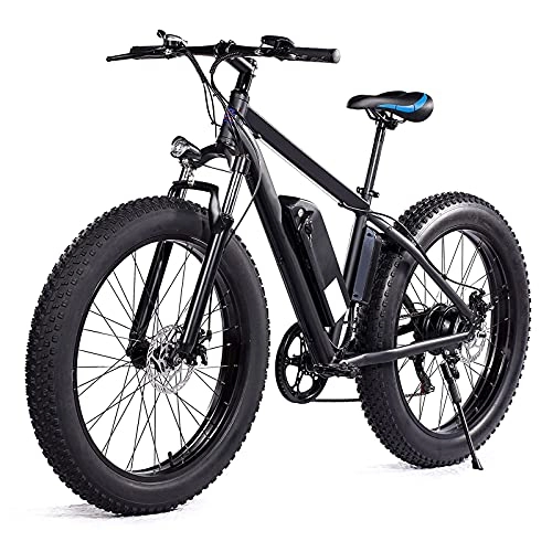Electric Bike : WPeng Adult and Teen Electric Bike Snow Bicycle, 26" Fat Tire Bike, 500W 48V / 12.5AH Battery E-Bike Moped, Aviation Aluminum Alloy Frame, 3 Riding Modes for Outdoor Cycling Travel Work Out
