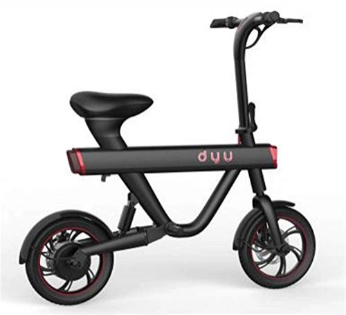Electric Bike : WQY Pure Electric Bicycle Foldable E-Bike with 12 Inch Tires Electric Bike