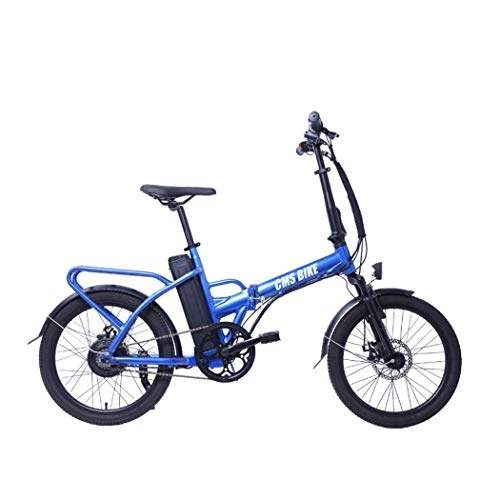 Electric Bike : Wu's 20 Inches Folding Electric Mountain Bike, Removable Lithium Ion Battery, Disc Brakes, LCD Display, 30KM / H, Driving Range 50-60KM
