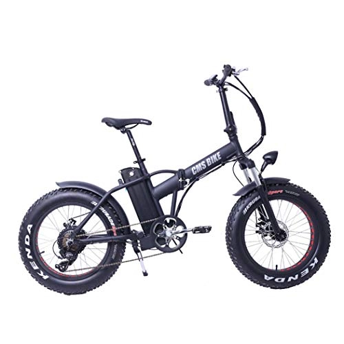 Electric Bike : Wu's 20 Inches Folding Mountain Electric Bike, Removable Lithium Ion Battery, Disc Brakes, LCD Display, 30KM / H, Driving Range 50-60KM, 6 Speeds