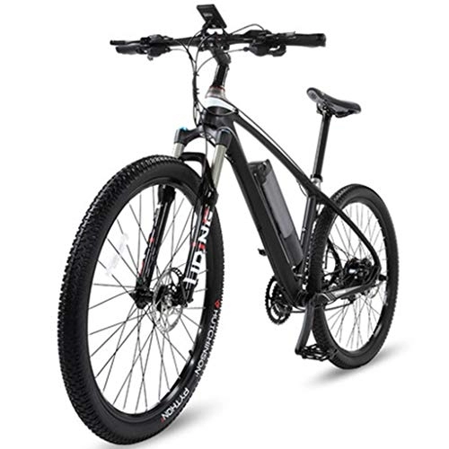 Electric Bike : WuKai 26 Inch Carbon Fiber Lithium Battery Bicycle Electric Bicycle Off-road Power Electric Vehicle Mountain Bike