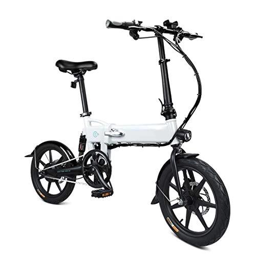 Electric Bike : Wusong Adult Folding Bike Electric / Road Bikes Foldable Bicycle Adjustable Height Portable for Cycling