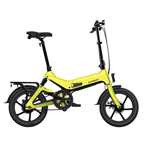 Electric Bike : WXJWPZ Folding Electric Bike 36V 250W 7.5Ah 16inch Folding Electric Bike Moped Bike 25km / h Top Speed 65km, B