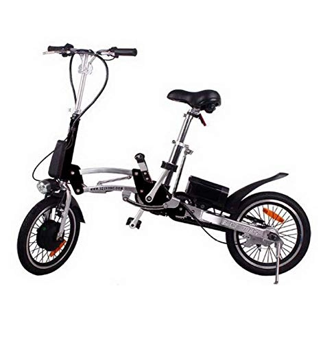 Electric Bike : WXJWPZ Folding Electric Bike Folding Lithium Electric Car Mini Lithium Bike 16 Inch Power Balance Car, C