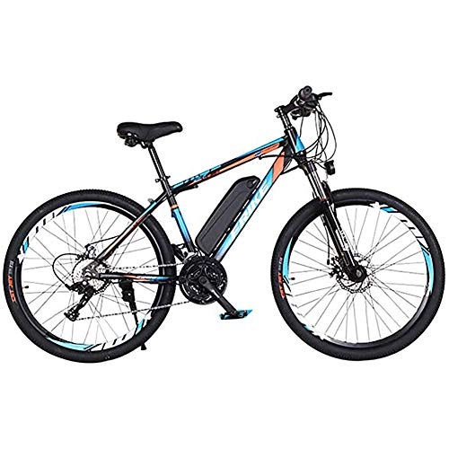 Electric Bike : WXX Adult Electric Bike, Foldable 26-Inch 36V Mountain Bike with 10AH Lithium Battery Damping 27 Speed City Bicycle, For Outdoor Casual Trave, Blue