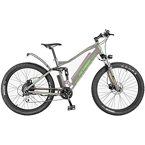 Electric Bike : WXX Electric Bicycle for Adult 27.5'' 36V 10Ah / 14Ah Removable Lithium Battery 7 Speed Electric Mountain Bike, for Sports Outdoor, Gray